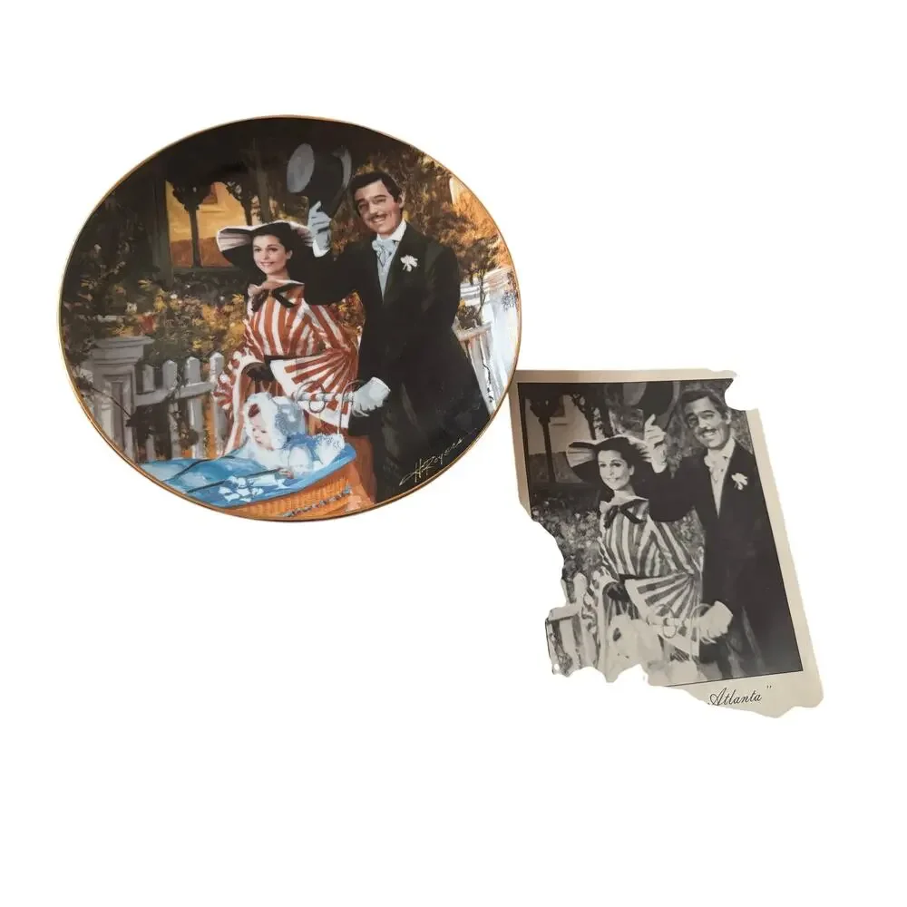Limited ed W.S. George Collectors plate Strolling in Atlanta Gone with the wind